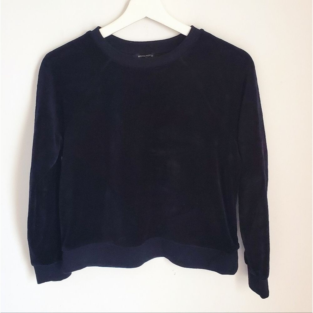 Banana Republic Factory Velour Sweatshirt Size XSP